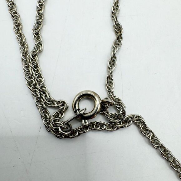 Lepidolite Purple Stone Wire Wrapped Teardrop Pendant Necklace Bohemian 18” - Picture 8 of 10